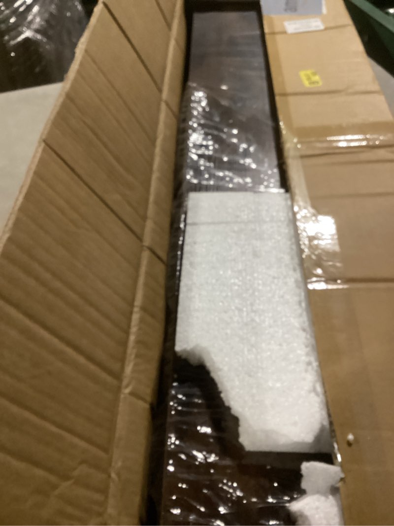 Condition photo showing Good Condition for bayka floating shelves, 48 inches long wall mounted rustic wood shelves for bathroom, bedroom, living room, kitchen, office, hanging shelf for books/storage/decor(rustic brown,set of 2) b. rustic brown - americana farmhouse style 48inches