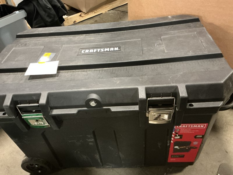 Condition photo showing As Is for 037025h 50 gallon mobile chest