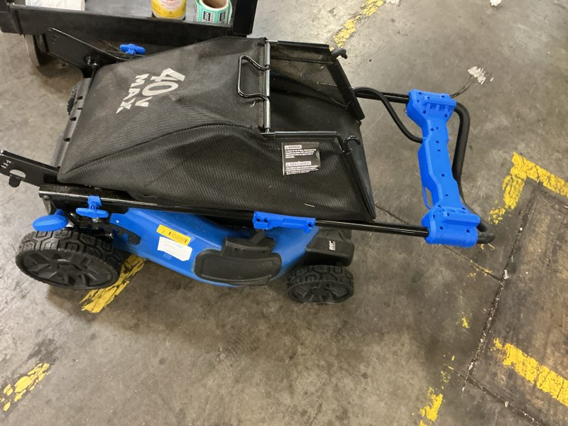 Condition photo showing As Is for kobalt kpm 1040b-03 brushless push lawn mower