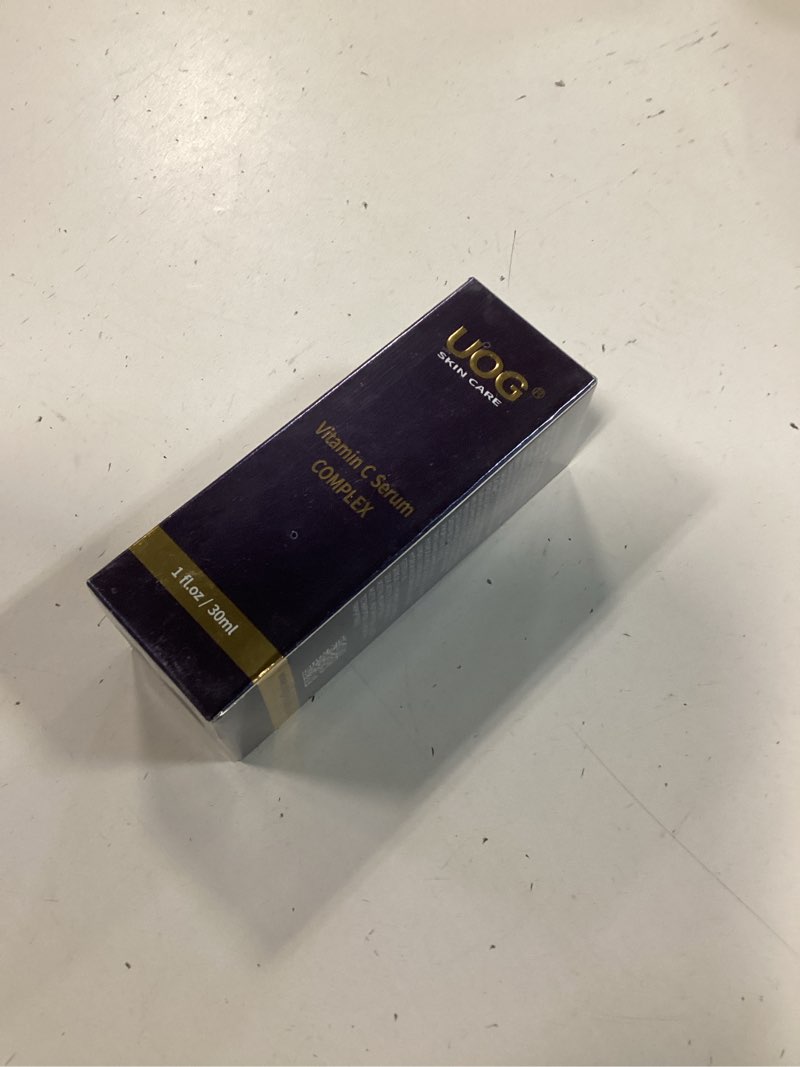 Condition photo showing New/Like New for UOG Super Vitamin C Face Serum - Anti-Aging, Hydrating & Firming Formula, Lifts & Firms Face, Neck, Jawline, Reduces Dark Spots, Age Spots, Fine Lines, Wrinkles, Even Skin Tone.1 Fl Oz 1 Fl Oz (Pack of 1)