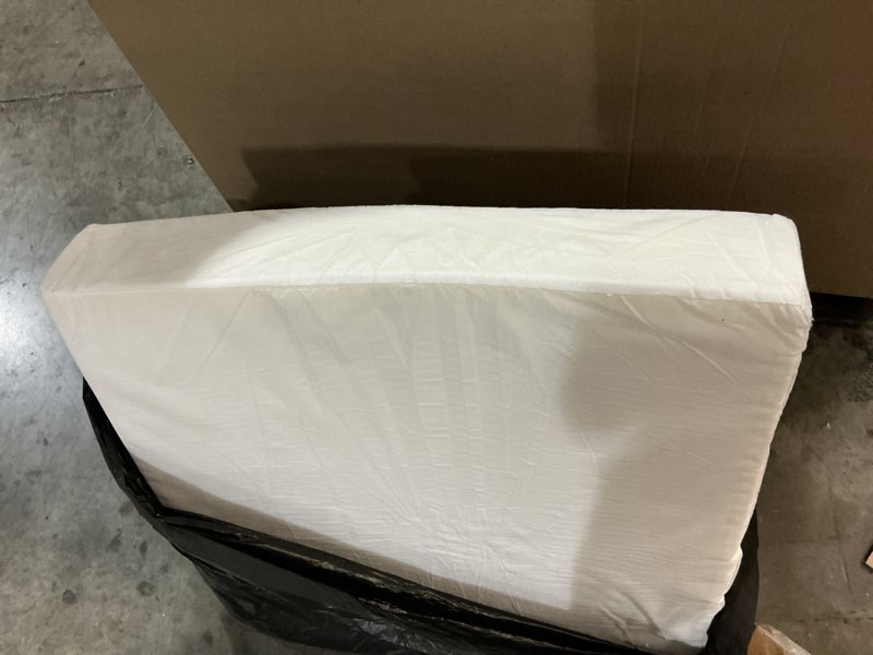 Condition photo showing As Is for miulee burnt orange outdoor seat cushion 24x24 inch waterproof & 3 year fade resistant deep seat and back cushion for patio furniture chair sofa couch with handle and adjustable straps burnt orange 24 x 24 x 4 inch  2 pcs