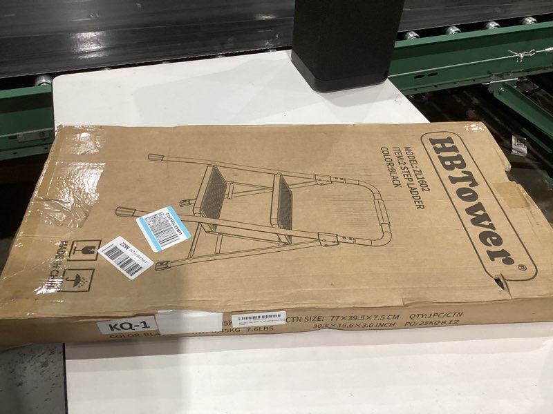 Condition photo showing Good Condition for HBTower 2 Step Ladder, Step Stool for Adults,2 Step Ladder Folding Step Stool with Wide Pedal Ergonomic Design