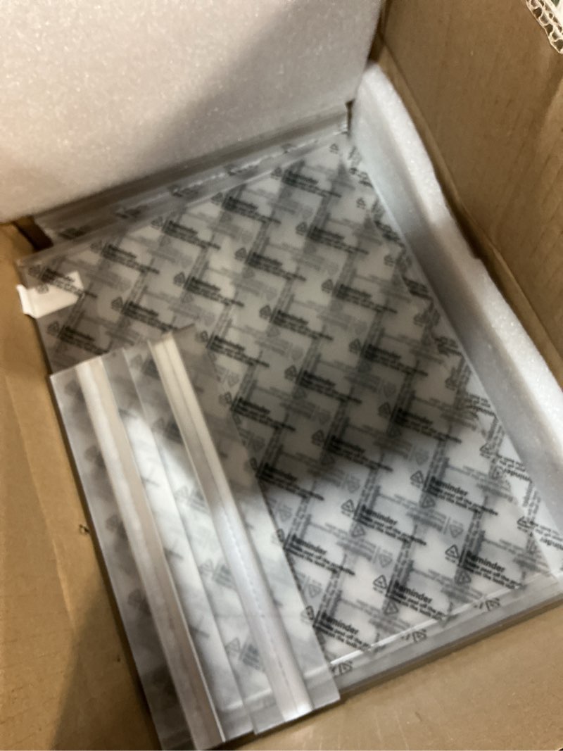 Condition photo showing New/Like New for ehwine acrylic sign holder 8.5 x 11, 10 pack double-sided stand up table top sign holders, clear acrylic picture frame menu flyer paper holder display stand for office business store wedding party 10 pack 8.5x11 inch