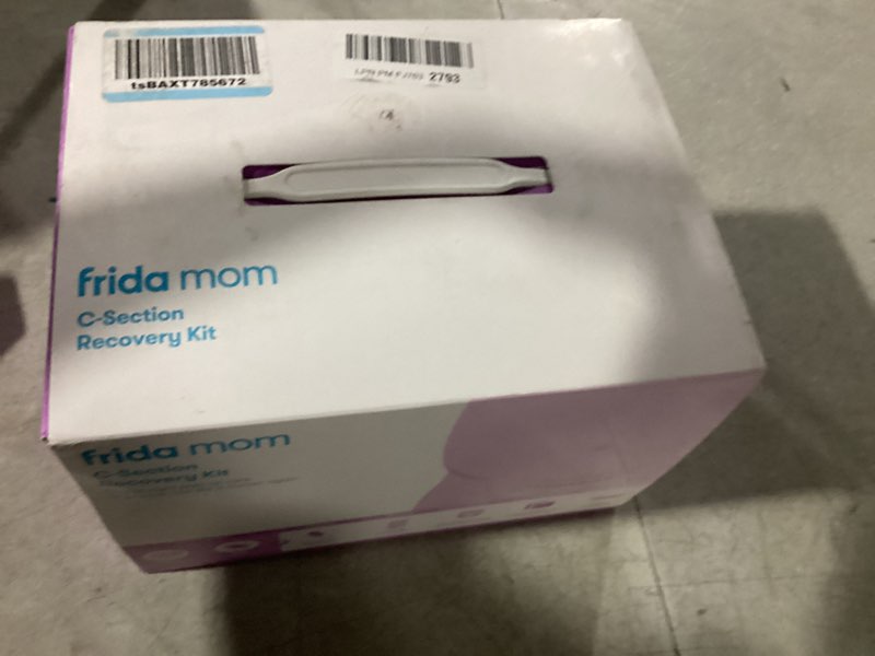 Condition photo showing Good Condition for Frida Mom C-Section Recovery Must Have Kit for Labor, Delivery, & Postpartum, Socks, Peri Bottle, Disposable Underwear, Abdominal Support Binder, Shower Wipes, Silicone Scar Patches, & Toiletry Bag C-Section Recovery Kit
