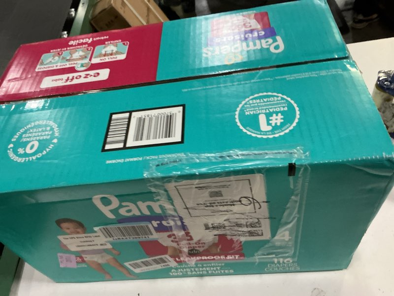 Condition photo showing New/Like New for pampers diapers - cruisers 360 - size 4, 116 count, babyproof up to 100% leakproof pull-on diaper