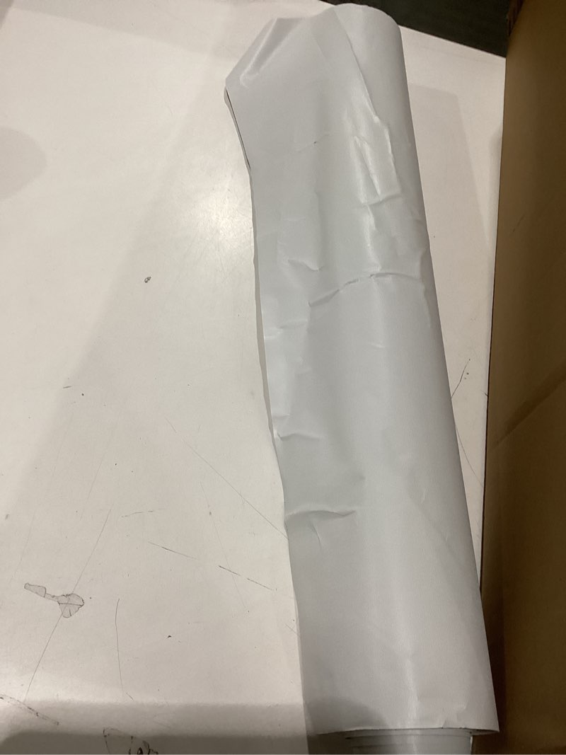 Condition photo showing As Is for Used Frienda 23.6 x 590 Peel and Stick Wallpaper Liner Prepasted Contact Paper Vinyl Wrap Self Stick Wallpaper Liner for Textured Walls, Removable Bathroom Ceiling Bedroom, White