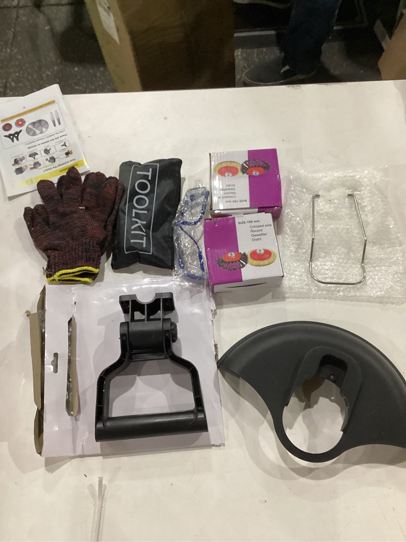 Condition photo showing Good Condition for cordless weed wacker for dewalt 20v battery(battery not included), with 5 types blades, brushless motor, lightweight grass trimmer/brush cutter for lawn yard garden yellow