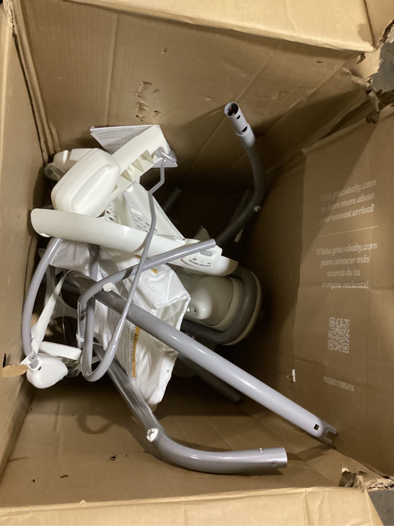 Condition photo showing As Is for graco duetconnect lx portable baby swing and bouncer, multi-direction baby bouncer seat, multiple swing speeds, redmond