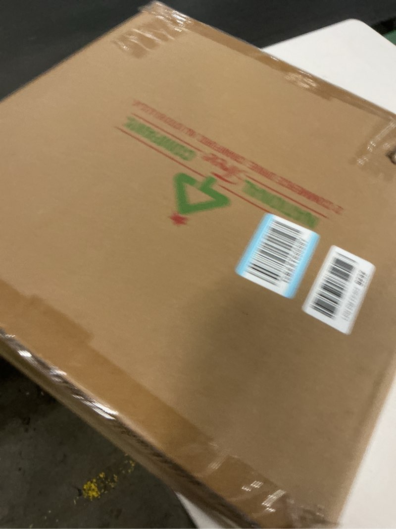 Condition photo showing New/Like New for National Tree Company 24 in Pre-Lit Crestwood Spruce Artificial Christmas Wreath, Christmas Decoration with Glitter, Pinecones, Red Berries, 50 Clear Lights, 160 Tips, Green 24 in Plug In Wreath