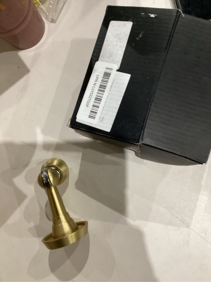 Brushed gold doorbell knocker