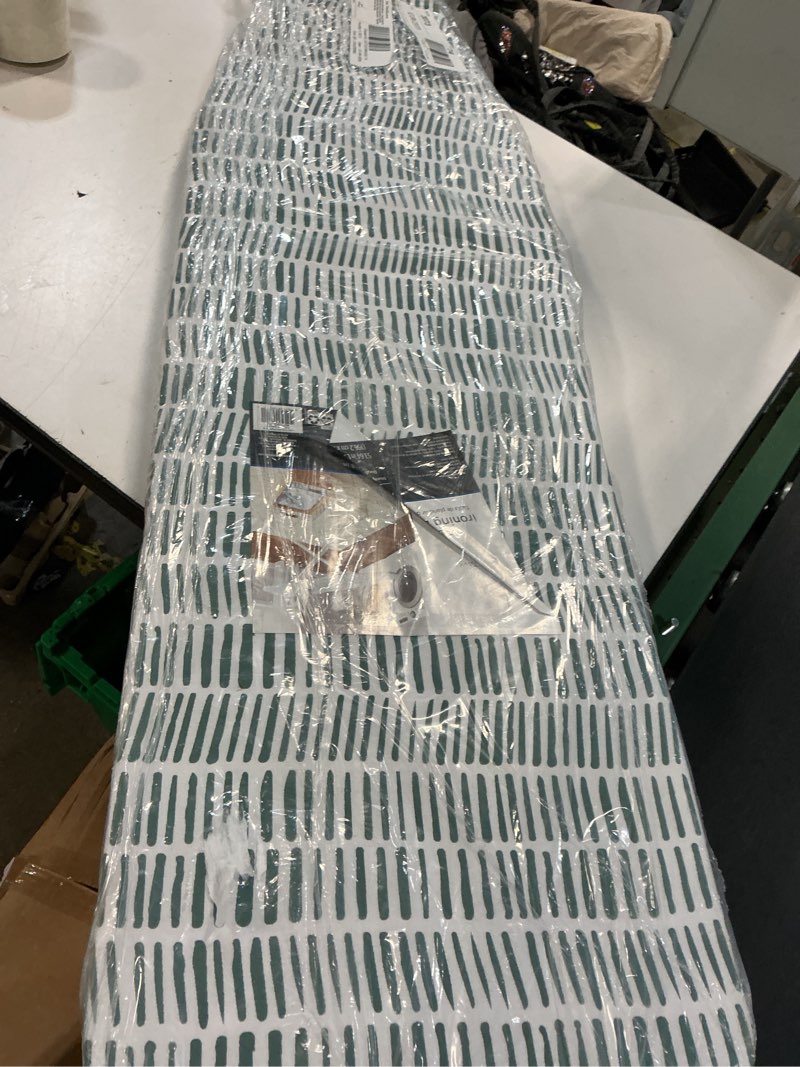 Condition photo showing Good Condition for mainstays full?size 4?leg ironing board – 53" x 14", adjustable height, steel frame, thick padded cotton cover, non?slip feet, lattice grey
