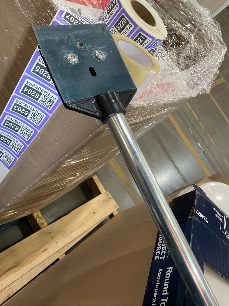 Condition photo showing As Is for warner 4-in carbon steel heavy duty floor scraper with 48-in handle