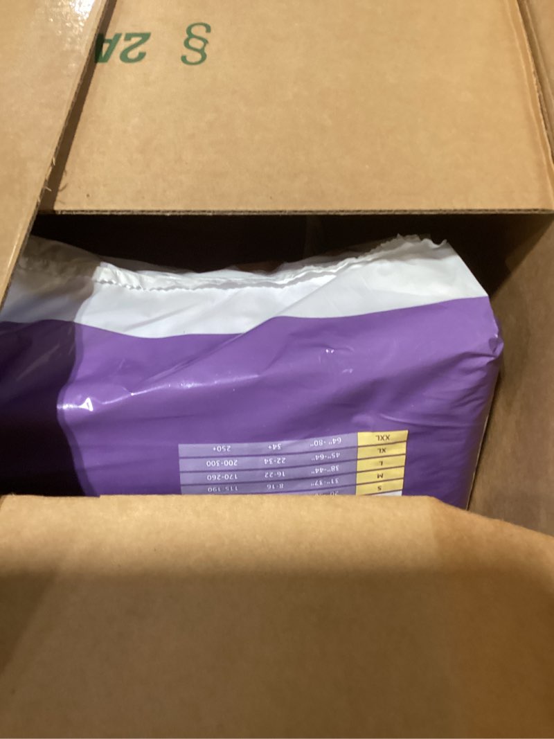 Condition photo showing Good Condition for amazon basics incontinence underwear for women, protective, disposable, postpartum, maximum absorbency, medium, lavender, 60 count (3 packs of 20) medium 60.0