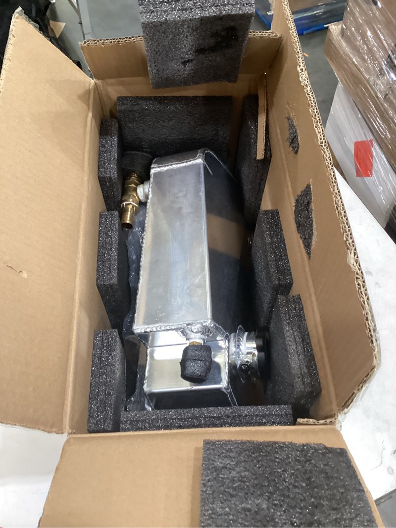 Condition photo showing As Is for munirater aluminum coolant recovery overflow expansion tank replacement for 1997-2004 corvette