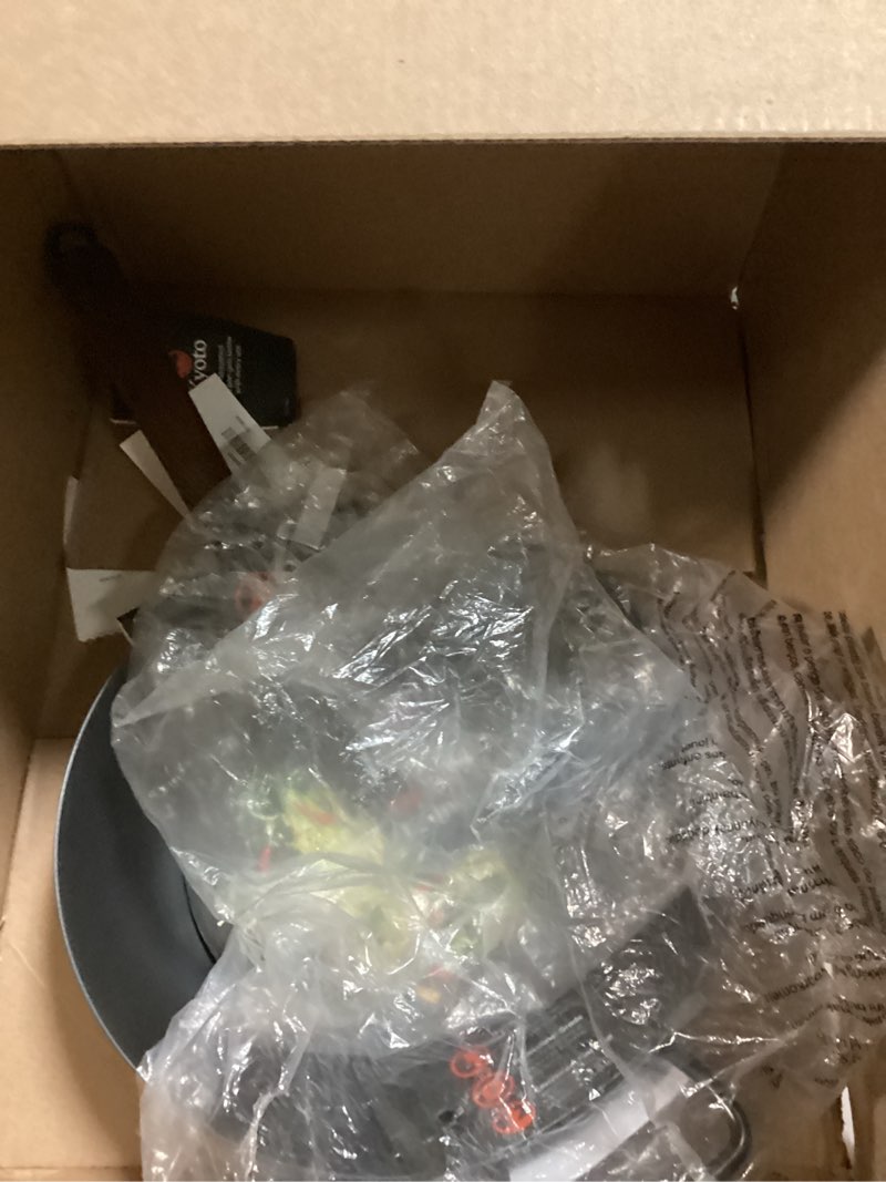 Condition photo showing New/Like New for GreenPan Carbon Steel Wok 12”, Flat Bottom, Durable Stir-Fry Pan, Pre-Seasoned Nonstick Patina, High Heat Retention, Induction, Ash Wood Handle, Kyoto, Black Black 12" Wok Pan