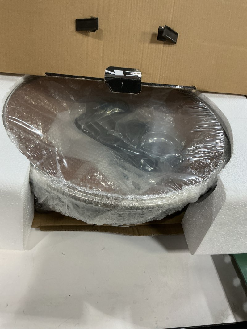 Condition photo showing New/Like New for OVENTE Electric Wok with Nonstick Coating, 13 Inch Family-Sized Skillet, 1400W Power, Adjustable Temperature, Tempered Glass Lid, Cool Touch Handles and Easy to Clean Frying Surface, Copper SK3113CO 13 Inch - Copper