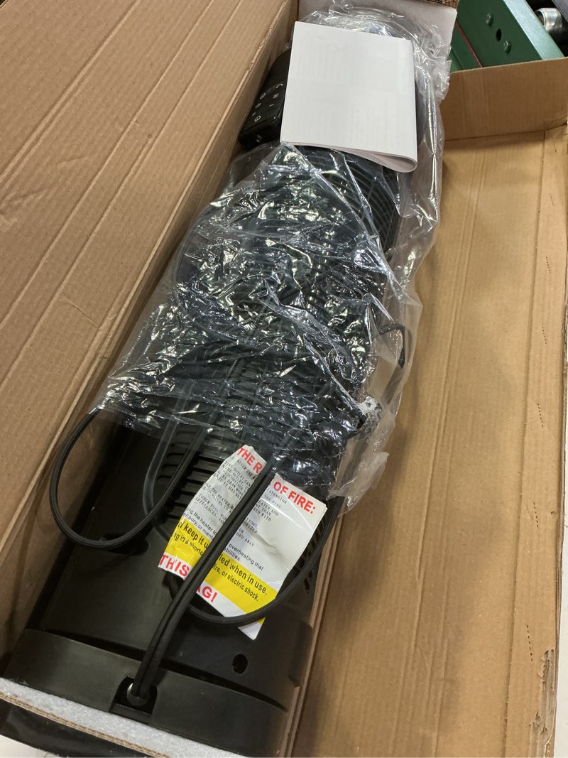 Condition photo showing Good Condition for space heater for indoor use with remote - 70° oscillating tower electric heater, 24 inchs, 12h timer, 1500w quiet ptc ceramic heating with thermostat, fast safety heat for office, home, bedroom