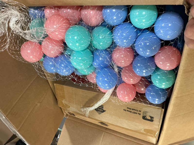 Condition photo showing Good Condition for Inflatable Bounce House with Blower for Kids 3-6 y/o, Jumping Castle with Slide, 112x63x67'' Toddlers Bouncer with Ball Pit, Bouncy House for Indoor/Outdoor Astronaut