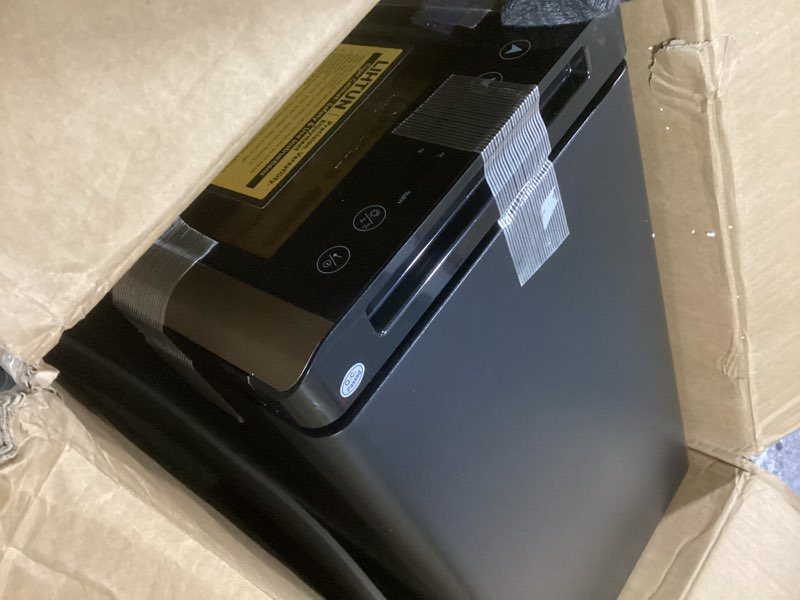 Condition photo showing Good Condition for (Or Similar) Cigar Humidor, Desktop Cigar Humidor Cabinet Light Control System with Spanish Cedar Wood Shelves, Hygrometer, 3 Humidifiers and Cigar Accessories Drawer, Father's Day Gift for Men (Black)