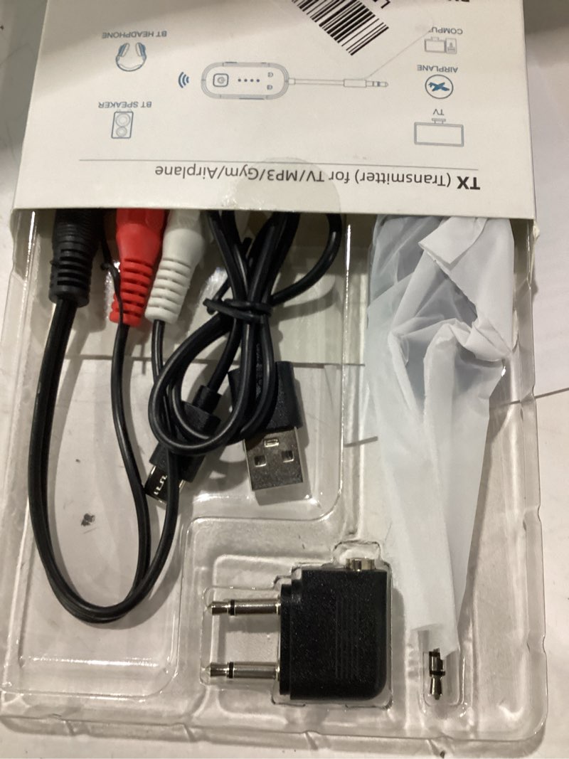 Condition photo showing Good Condition for 2026 upgraded pro bluetooth 6.0 transmitter receiver|bluetooth adapter for tv/airplane/gym to wireless headphones/all airpods,dual link & low latency,wireless adapter for car/home stereo black