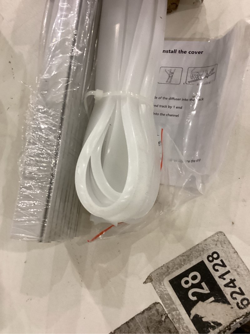Condition photo showing New/Like New for LED Strip White U Channel Diffuser 10-Pack 3.28FT ,Surface Mounted Tape Light Aluminum Track With Continuous Silicone Cover.Cabinet Stairs Counter,Wall Flush Installed Low Profile (White, 10X3.3FT) White 10X3.3FT
