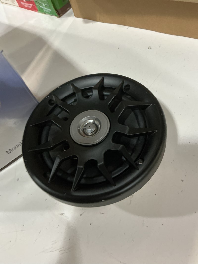 Condition photo showing As Is for marine audio speakers, 80 watts, 6.5 inch, water resistant, uv-resistant, with metallic dome tweeter, high-performance marine, rv & vehicle upgrade (black)