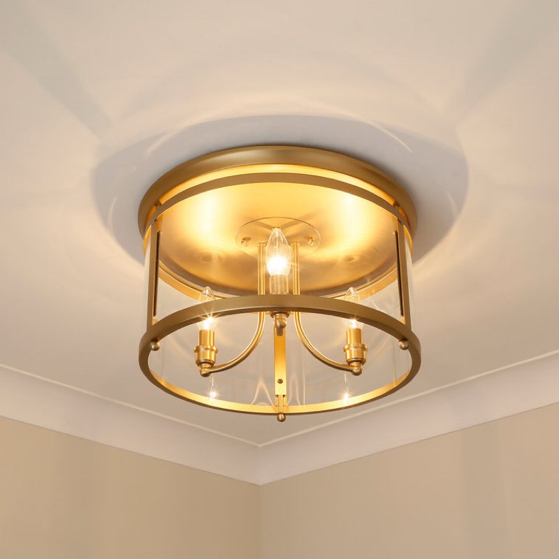 Aarav Glass Flush Mount