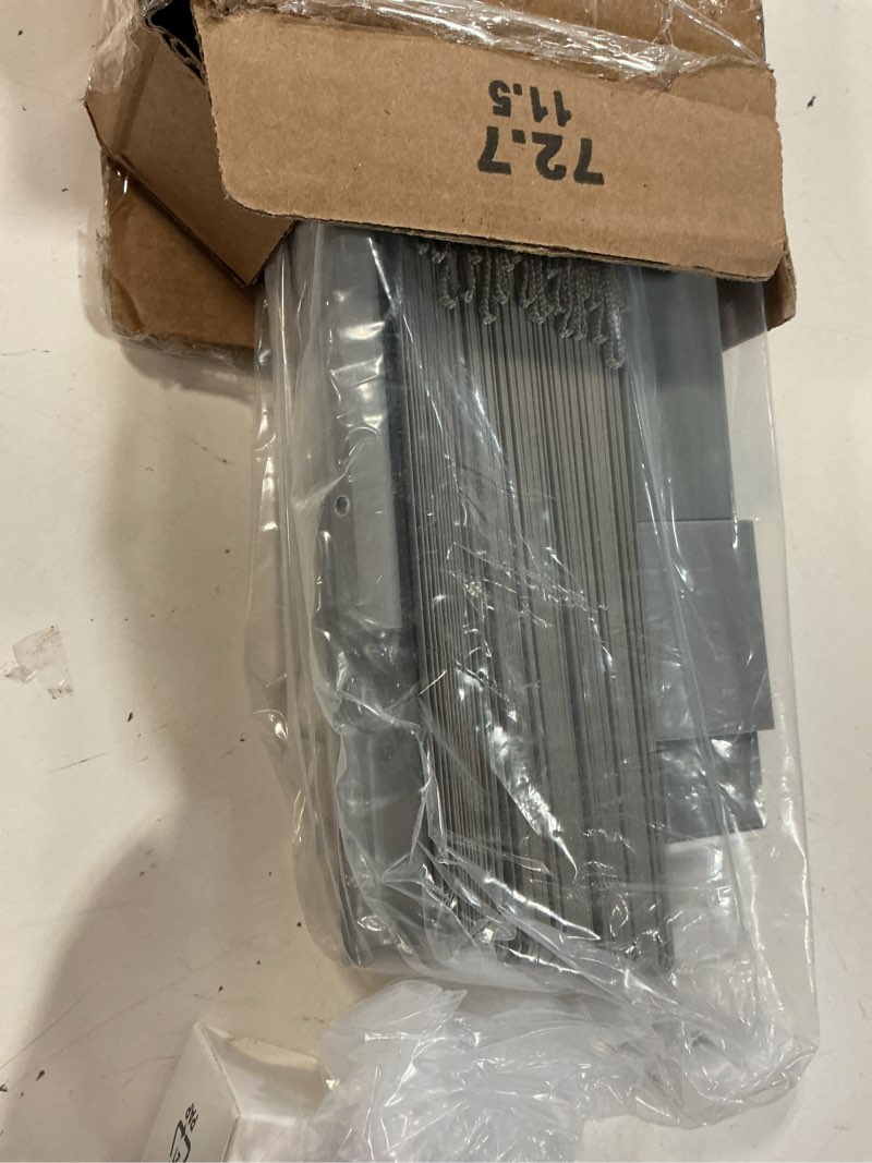Condition photo showing Good Condition for lazblinds no drill blinds for indoor windows, cordless 1" vinyl mini blinds, privacy s-curve blinds for windows, room darkening horizontal window blinds and shades for home, 29" w x 48" h, grey grey 29" w × 48" h