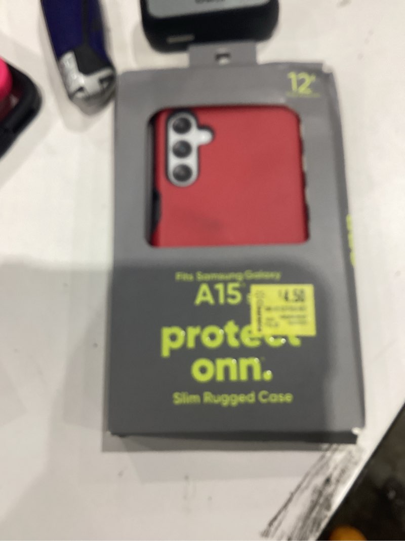 Condition photo showing Good Condition for onn slim rugged phone case for samsung galaxy a15 5g - red/gray