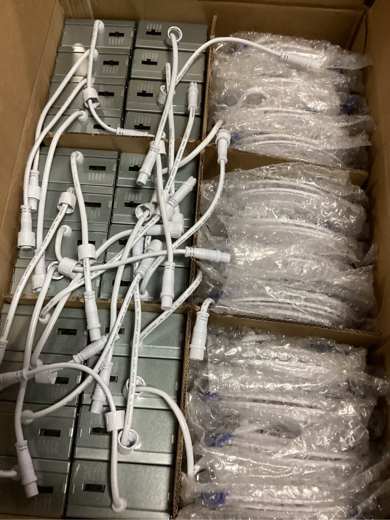 Condition photo showing Good Condition for VOLISUN 24 Pack 4 inch Recessed Lighting, 5CCT LED Recessed Light with Junction Box, 2700K-5000K Selectable, 9.5W Eqv 80W, 810LM Dimmable Canless Wafer Downlight, LED Ceiling Light ETL Certificated White 4 INCH