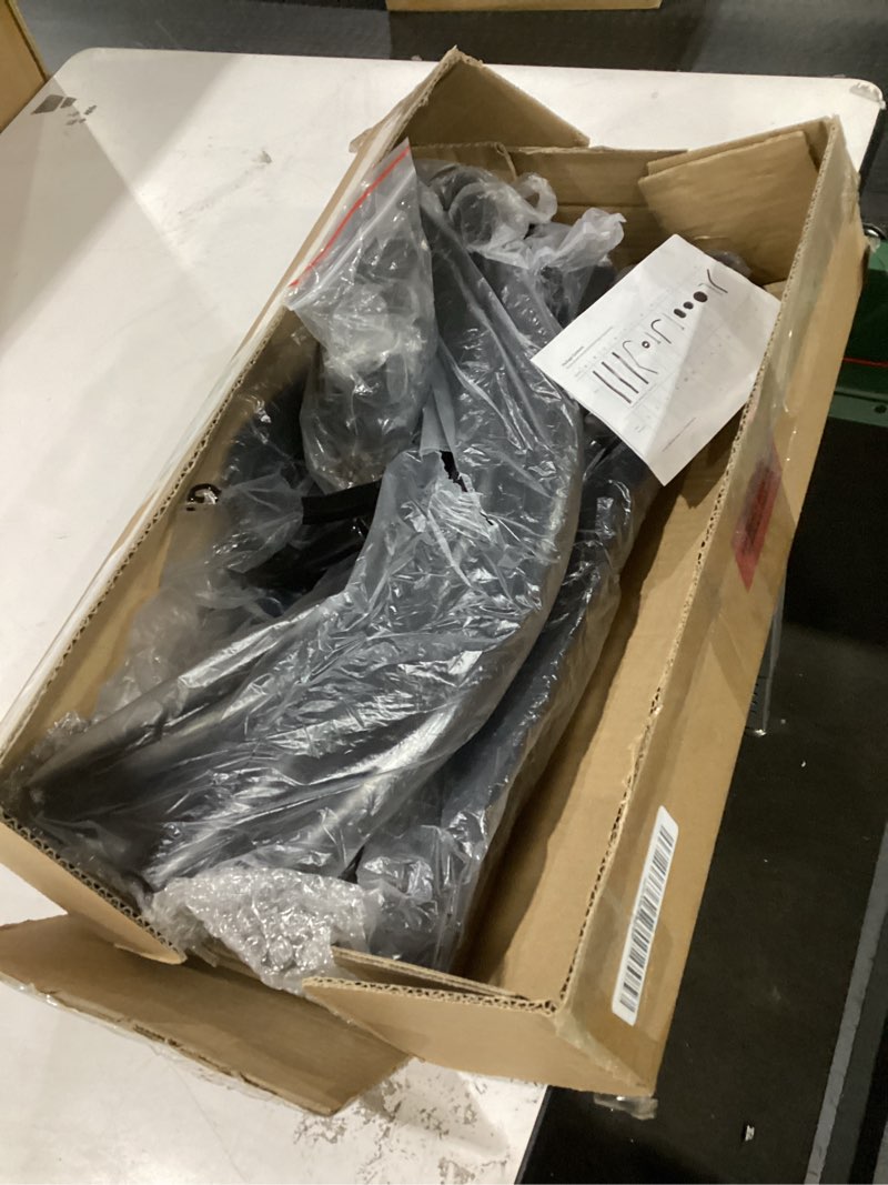 Condition photo showing New/Like New for Mind Reader Freestanding Coat Rack, Multi-Tier Organizer for Office and Entryway, Metal, Black