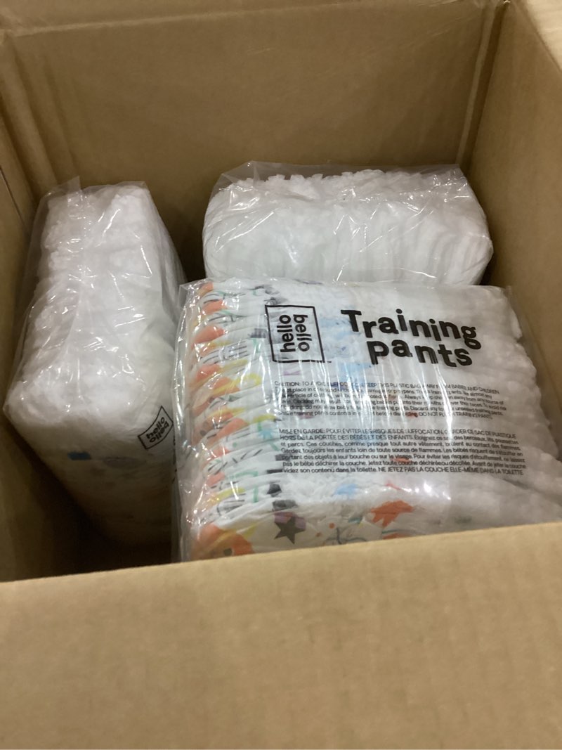 Condition photo showing Good Condition for Hello Bello Premium Training Pants, Size 4T-5T (38+ lbs) Surprise Pack - 72 Count, Hypoallergenic with Soft, Cloth-Like Feel - Assorted Patterns for Boys Surprise Pack - Boys 4T-5T (72 Count)