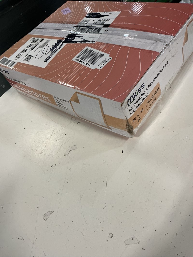 Condition photo showing New/Like New for mkiss extra large bed pads 40" x 36"(30 count), disposable super absorbent heavy duty incontinence underpads, thicken chucks pads for adults, children, babies, elderly and pets 40"x36" -30 pcs
