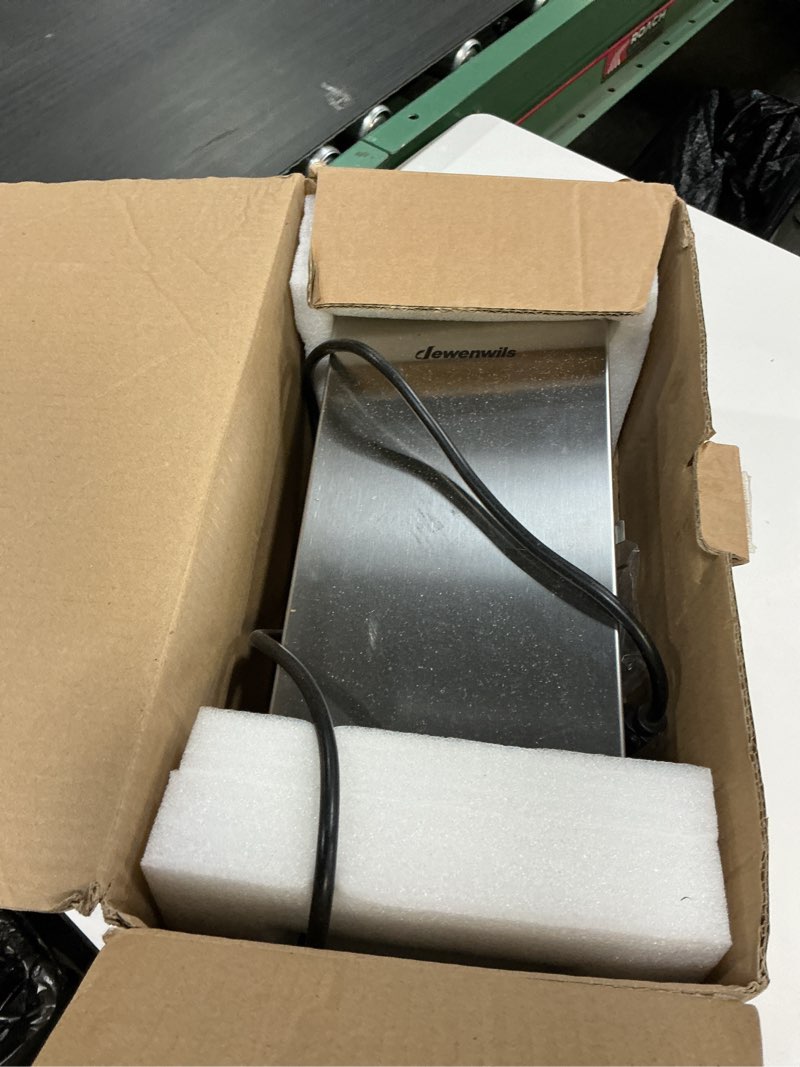 Condition photo showing As Is for DEWENWILS 300W Wi-Fi Low Voltage Landscape Transformer with 3 Zones, 2.4GHz Smart Low Voltage Transformer, 120V AC to 12V/14V AC, Landscape Lighting Transformer for Outdoor Lights, LED Lights Stainless-300W