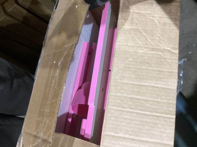 Condition photo showing Good Condition for Delta Children Princess Crown Chair Desk with Storage Bin - Ideal for Arts & Crafts, Snack Time, Homeschooling, Homework & More - Greenguard Gold Certified, White/Pink