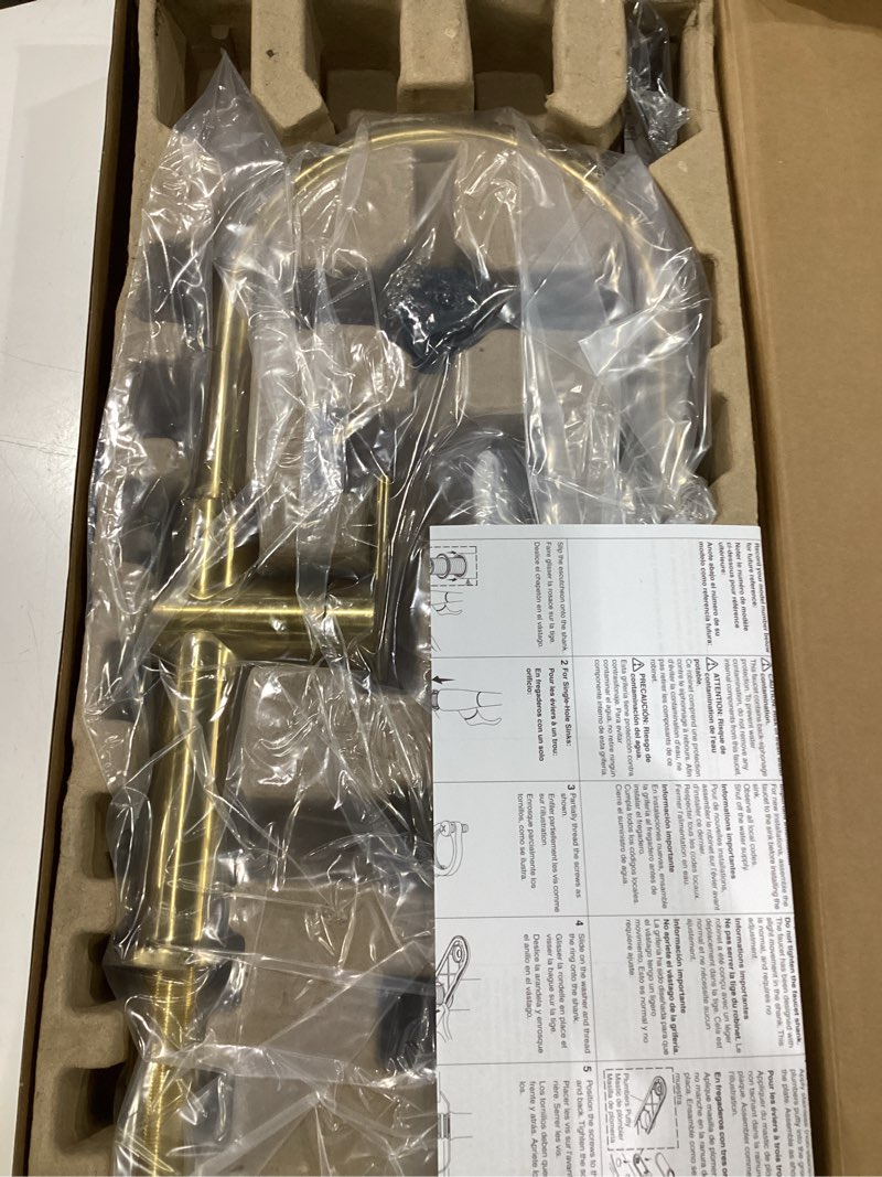Condition photo showing New/Like New for kohler 22972-2mb crue pull down kitchen faucet, pull-down sprayer, vibrant brushed moderne brass vibrant brushed moderne brass pull-down