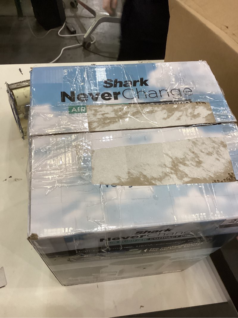 Condition photo showing New/Like New for Shark Air Purifier for Home, NeverChange Compact Pro, for Bedroom, Nursery, Home Office, Dorm, HEPA-Exceeding Filter, Captures Pollutants, Pet Dander, Dust, Odor, Smoke, and More, HP072, Dove Dove (250 sq. ft)
