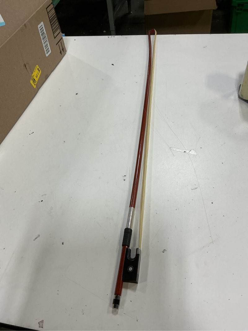 Condition photo showing Good Condition for amzz professional 4/4 full size violin bow - brazilwood with ebony frog & white horsehair for adults and student (4 4 violin bow size)