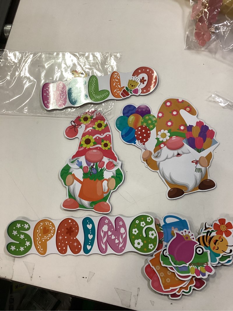 Condition photo showing Good Condition for Pieces Spring Magnets Gnomes Flower Rainbow Truck Magnetic Stickers Happy Spring Fridge Magnet Decals for Holiday Flowers Refrigerator Metal Door Garage Car Decorations (similar product)