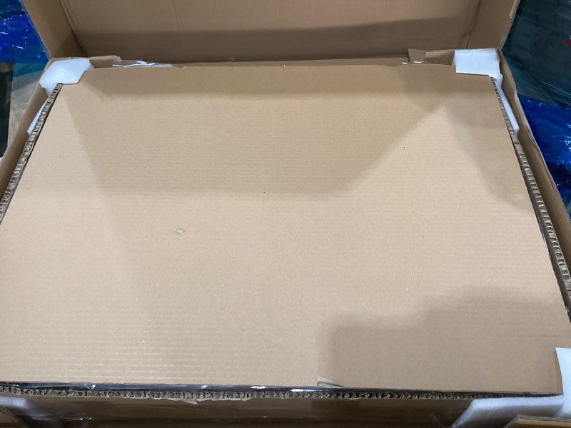Condition photo showing As Is for INCOMPLETE ONE BOX ONLY Design House Brookings 25 Inch Bathroom Vanity with Cultured Marble Vanity Top - Unassembled Bathroom Vanity with Sink, Espresso Espresso Solid White Rectangle