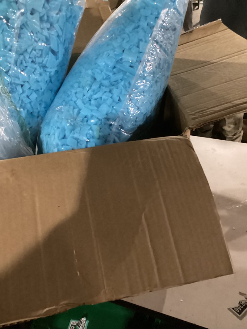 Condition photo showing New/Like New for uxcell Shredded Memory Foam Filling, 10 Pounds Bean Bag Filler Foam for Bean Bag Chairs, Cushions, Sofas, Pillows and More - Multi Color Multicolor 2