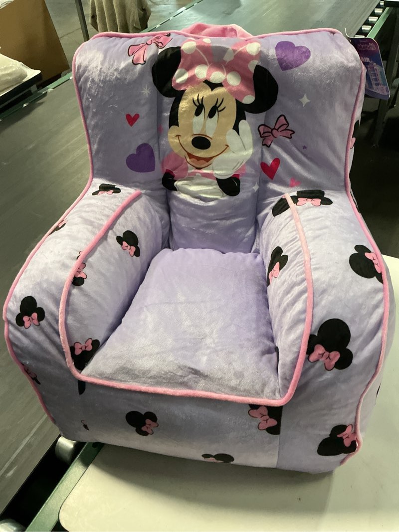 Condition photo showing Good Condition for minnie mouse 18" toddler square beanbag chair, purple