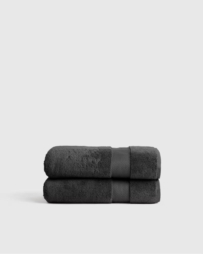 turkish ultra plush bath towel (set of 2) coral 