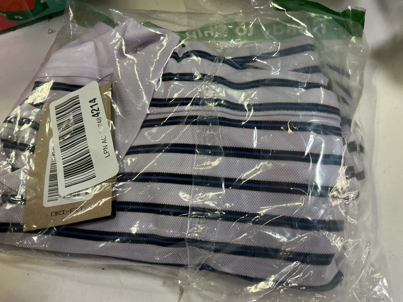 Condition photo showing New/Like New for Nike Dri-FIT Victory Men's Golf Polo (Seasonal & Limited Colors) X-Large Barely Grape | Black (Stripe)