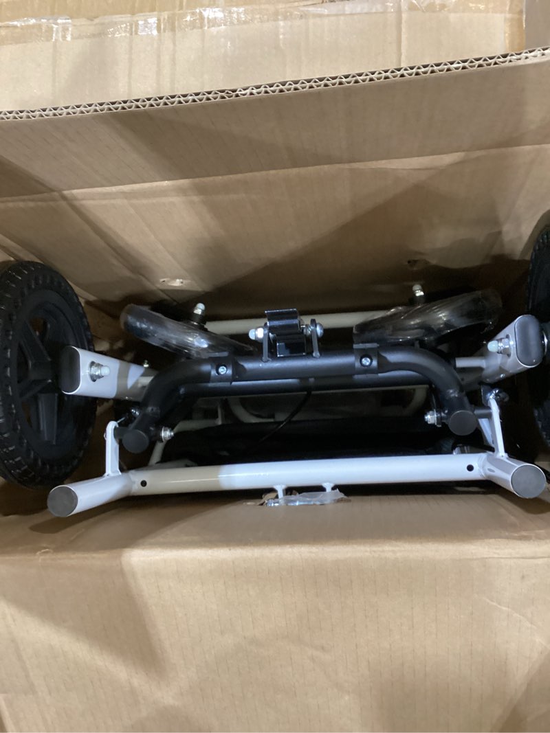 Condition photo showing Good Condition for Ultra-Lightweight Portable Transport Wheelchair Foldable Travel Wheelchair Lightweight Foldable with Handbrake for Adults and Seniors?White?