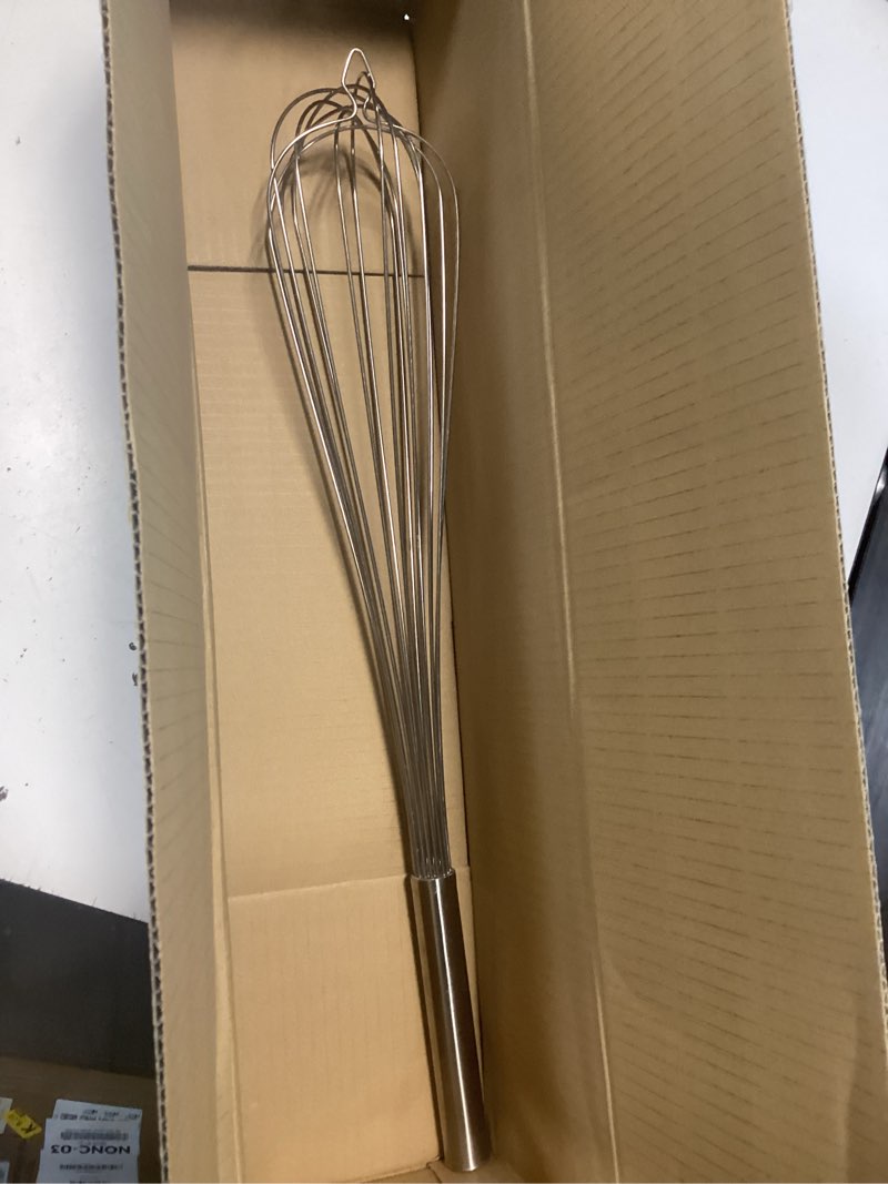 Condition photo showing As Is for winco 24\" french whip, s/s