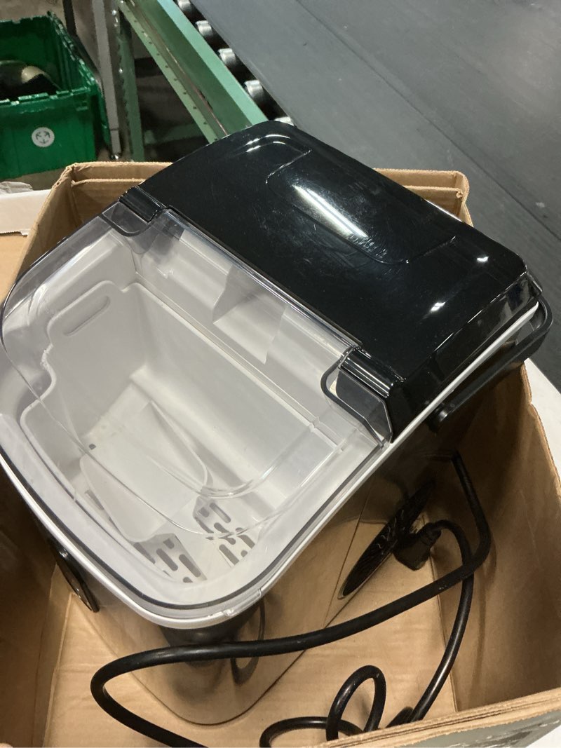 Condition photo showing As Is for euhomy ice maker machine light grey