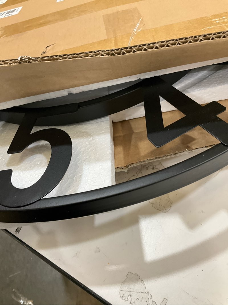 Condition photo showing New/Like New for Vantic 24 Inch Large Wall Clock, Arabic Numeral Metal Oversized Wall Clocks for Living Room Decor, Bedroom and Kitchen, Completely Silent, Non Ticking, Battery Operated