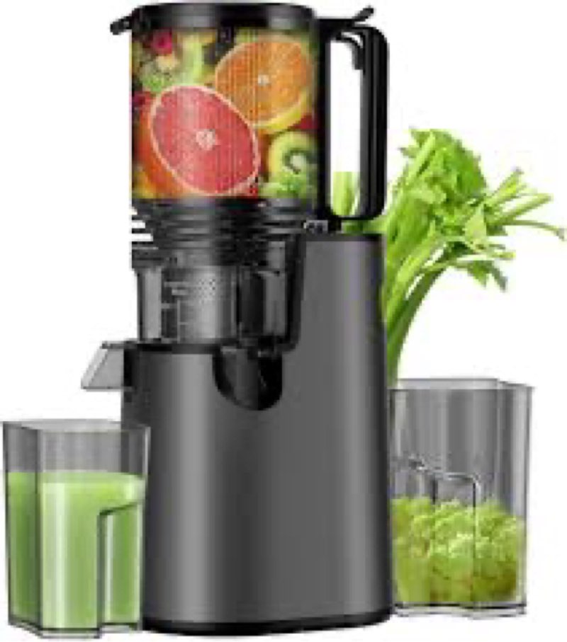 cold press juicer, juicer machines with 5.4" wide feed chute for juice extractor, professional slow 