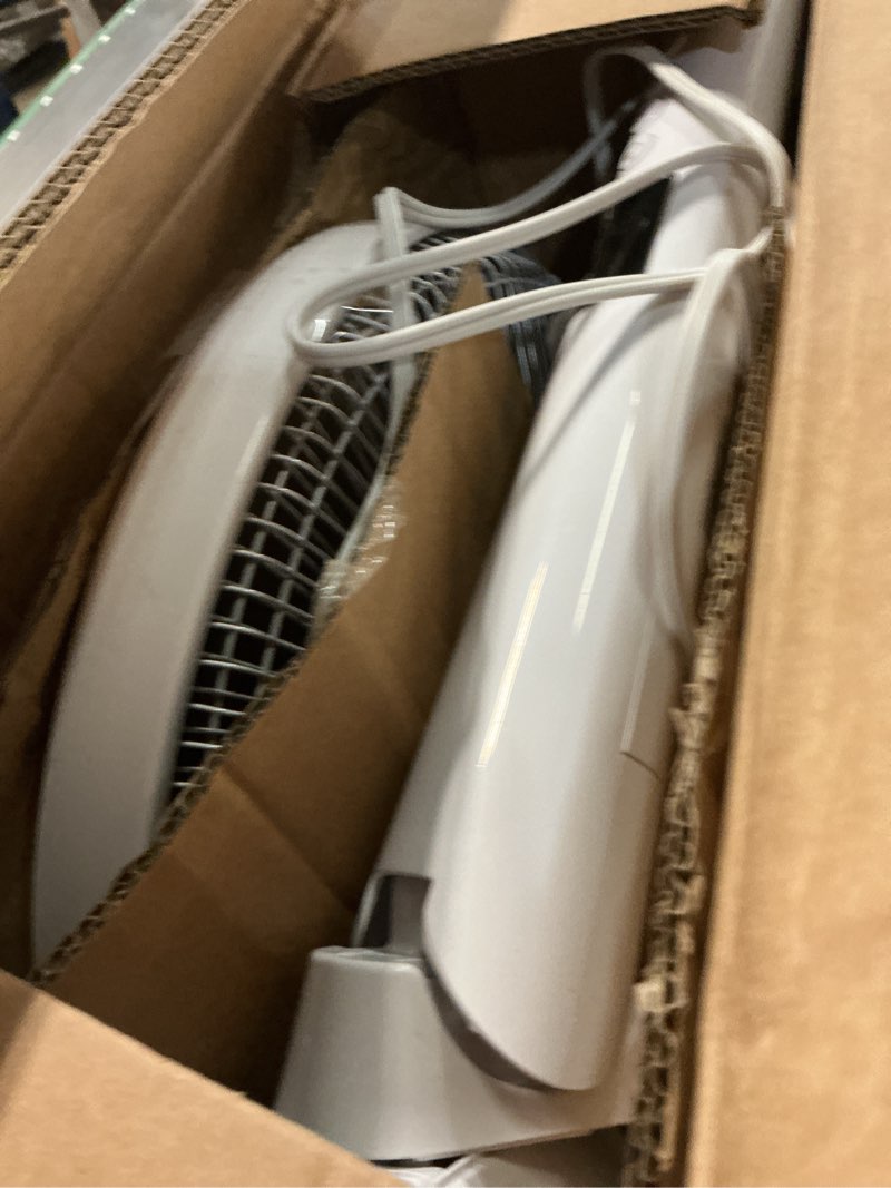 Condition photo showing Good Condition for Amazon Basics 16" DC Motor Standing Floor Fan, 12 Speed with Remote, 3 Breeze Modes, Dual-Layered Blades (10 Blades), Timer, Energy Efficiency and Quiet DC Motor (28W), White 12-Speed, DC Motor